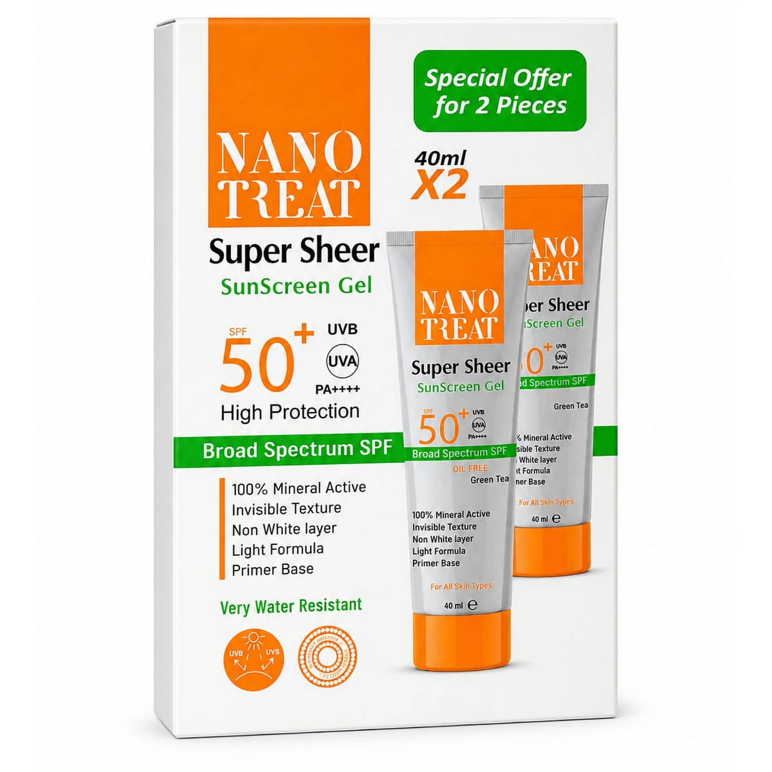Super Sheer Sunscreen Gel SPF 50+ – High Sun Protection 40 ml