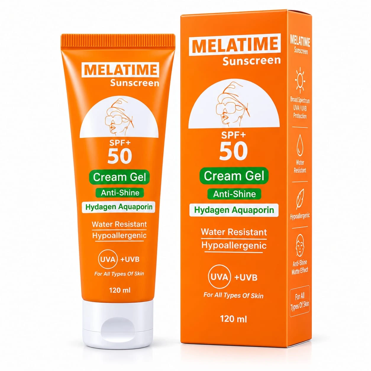 Sunscreen Gel SPF 50 for All Skin Types – 120 g